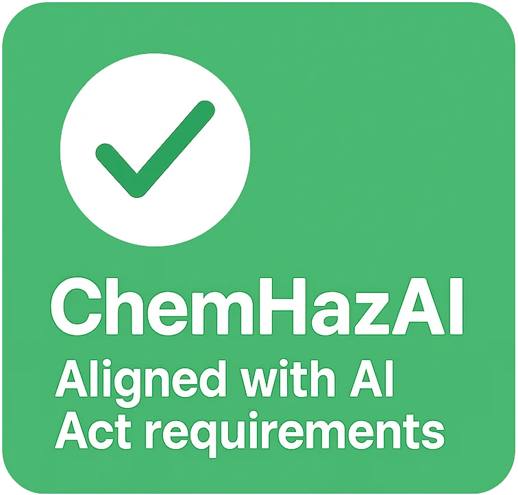 ChemHazAI aligned with AI Act